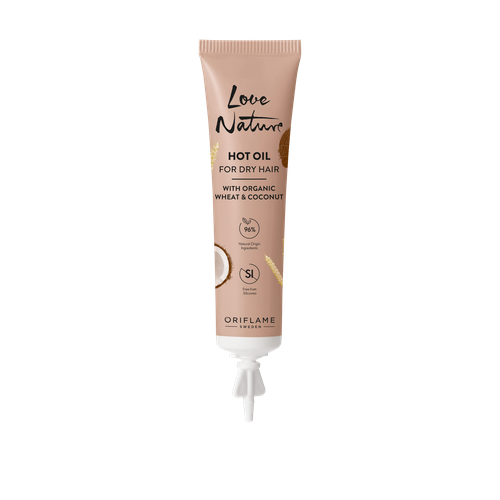Love Nature Hot Oil For Dry Hair with Organic Wheat & Coconut