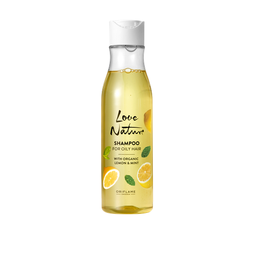 Love Nature Shampoo For Oily Hair with Organic Lemon & Mint