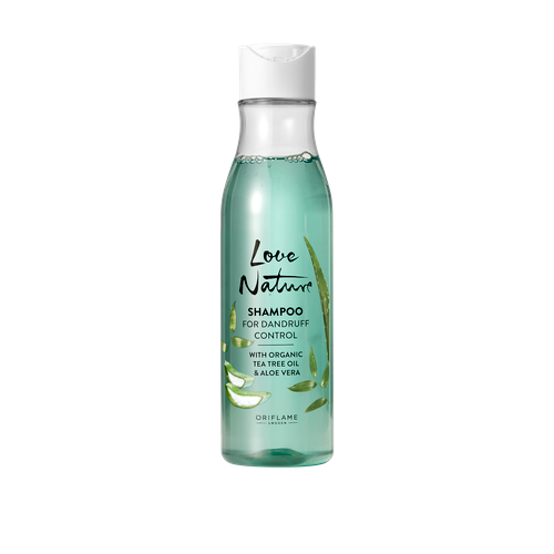 Love Nature Shampoo For Dandruff Control with Organic Tea Tree Oil & Aloe Vera