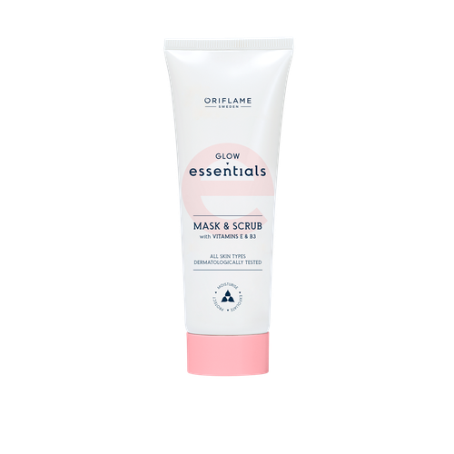 Essentials Glow Essentials Mask & Scrub with Vitamins E & B3