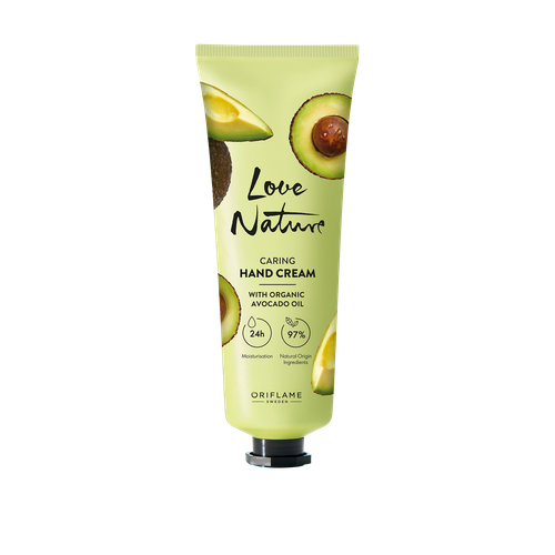 Love Nature Caring Hand Cream with Organic Avocado Oil