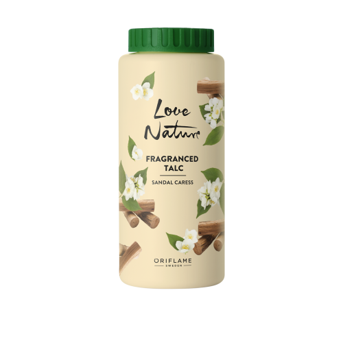 Love Nature Fragranced Talc Sandal Caress