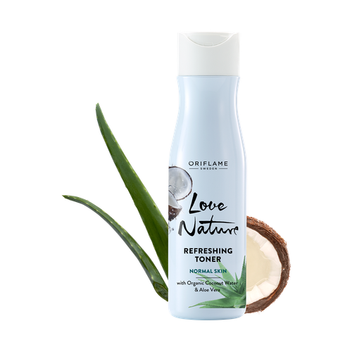 Love Nature Refreshing Toner with Organic Coconut Water & Aloe Vera