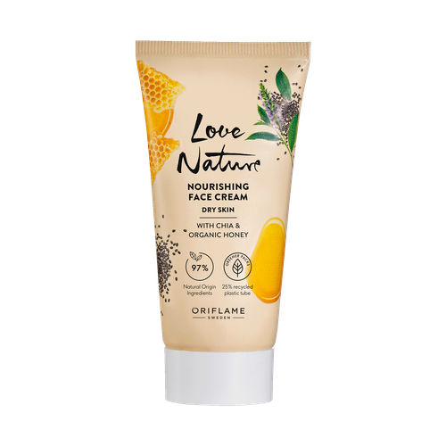 Love Nature Nourishing Face Cream with chia & organic honey