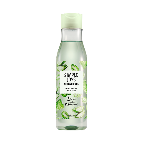 Love Nature Simple Joys Shower Gel with Organic Aloe Vera Love Nature